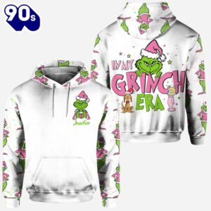 In My Era - Personalized Grinch Christmas Hoodie and Leggings