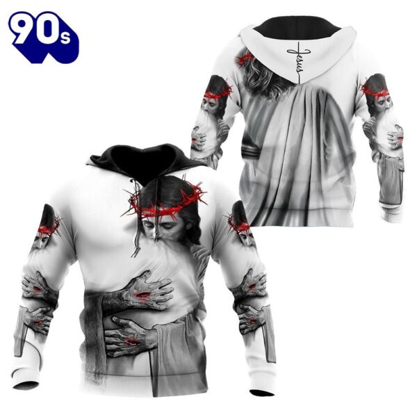 In The Arms Of Lord God 3D Hoodie