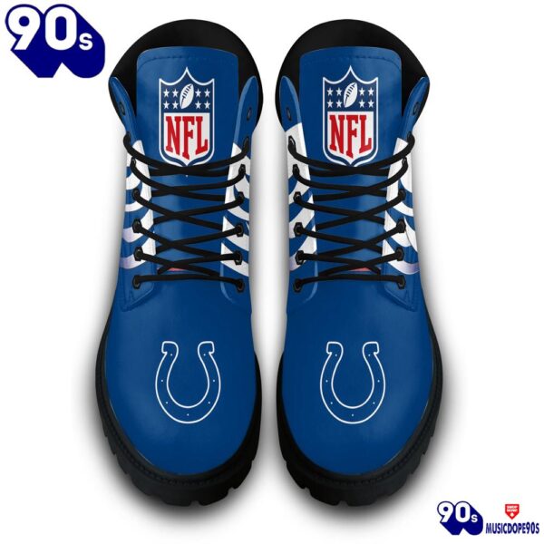 Indianapolis Colts Custom Boots Shoes Idea Gift For Fan