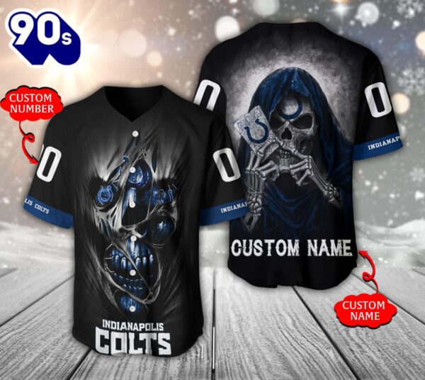 Indianapolis Colts NFL 3D Personalized Baseball Jersey Shirt For Fans