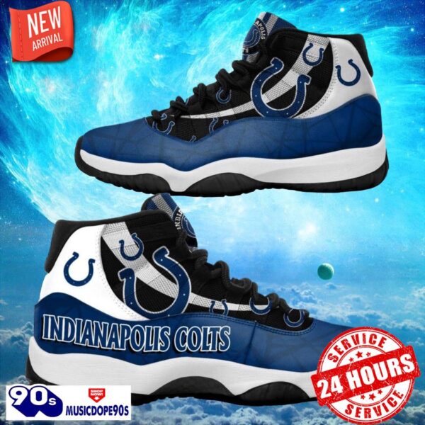 Indianapolis Colts NFL Air Jordan 11 Sneakers Shoes Gift For Fans