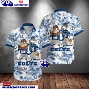 Indianapolis Colts Taz And Bugs NFL Teams Hawaiian Shirt