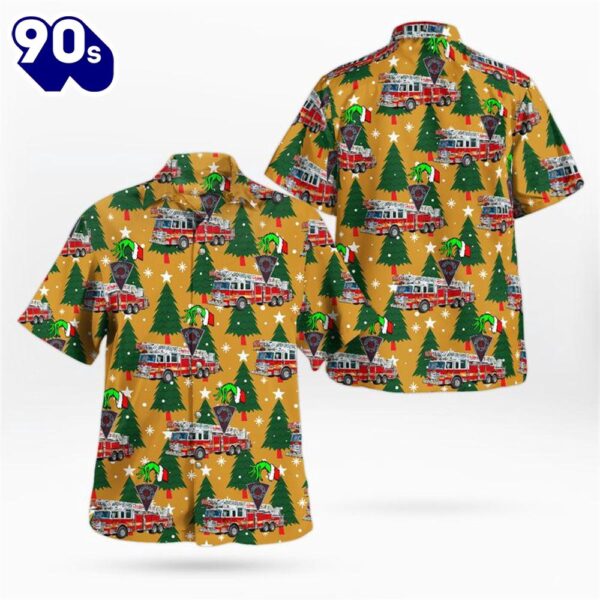 Indianapolis Fire Department Ladder Christmas Hawaiian Shirt