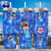 Inflated 3D Stitch Cartoon Custom Stanley Quencher 40oz Stainless Steel Tumbler