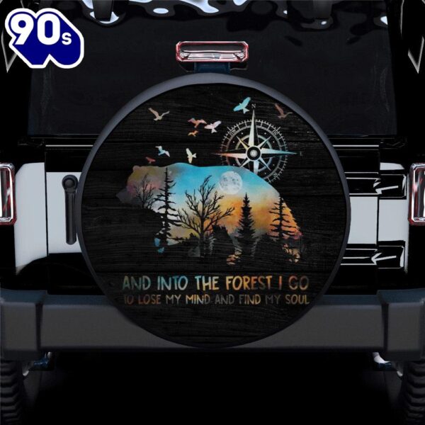 Hippie Tire Covers Into The Forest I Go To Lose Car Spare Tire Cover Gift For Campers