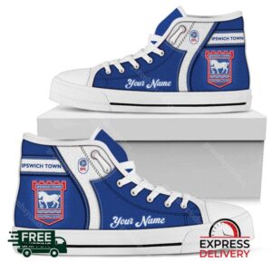 Ipswich Town Personalzied High Top Canvas Shoes