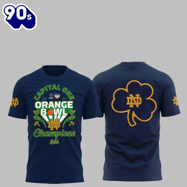 Irish Capital One 2025 Orange Bowl Champions Shirt