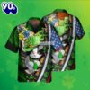 Irish Cats Shamrock St Patrick Green Metal Hawaiian Shirt 2025