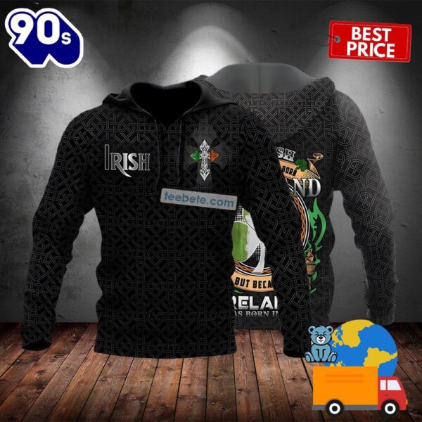 Irish St Patrick Day Black 3D Zip Up Hoodie 2025
