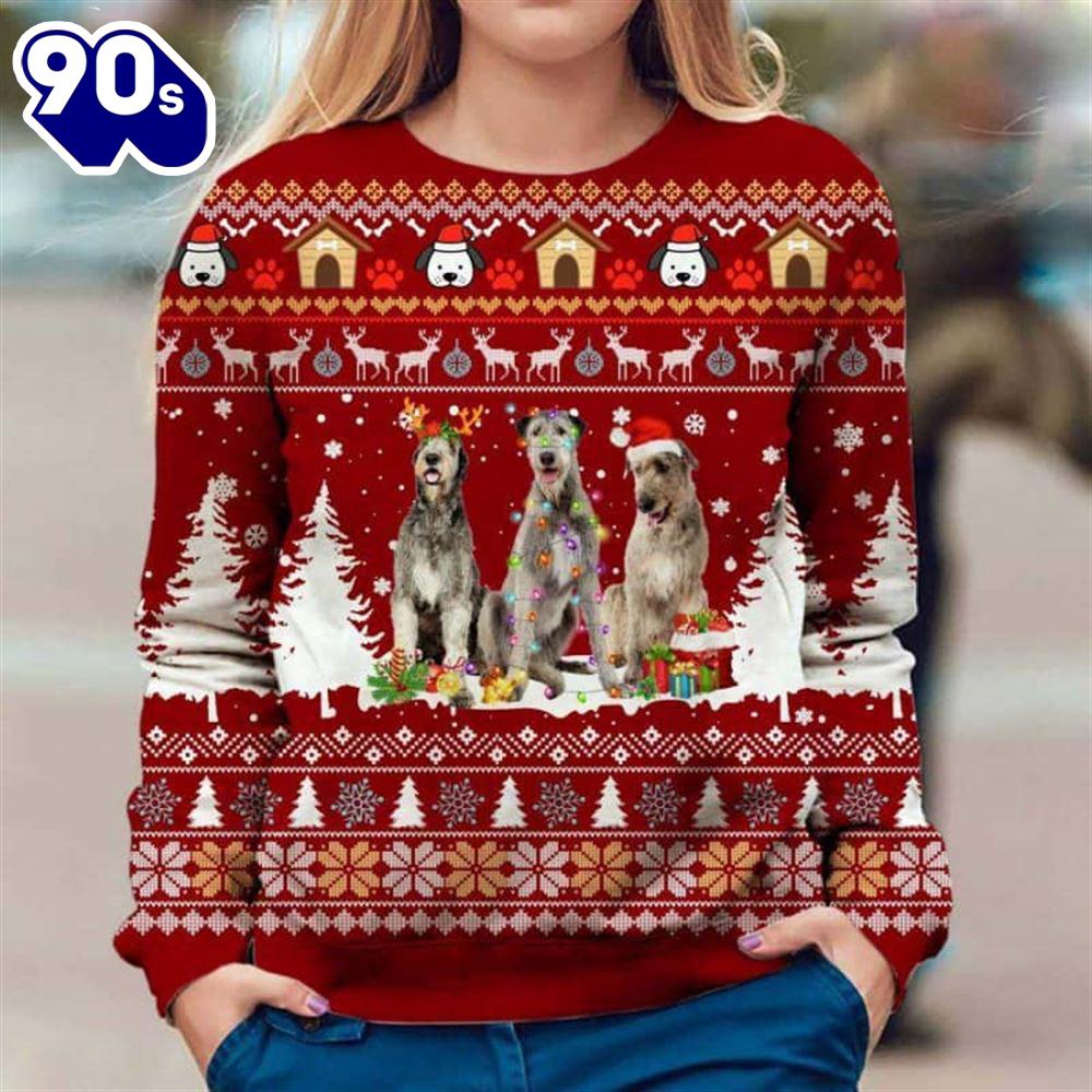 Irish Wolfhound Ugly Premium Sweater Irish Wolfhound Ugly Premium Sweater
