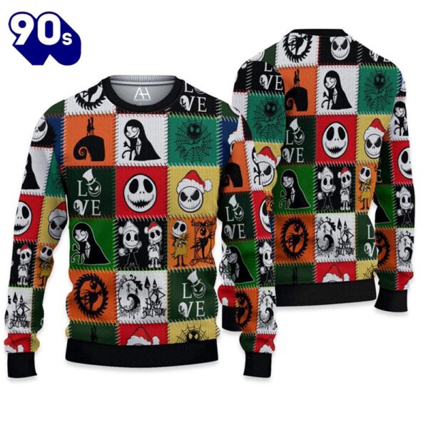 Merry Christmas Jack And Sally Special Design Ugly Sweater