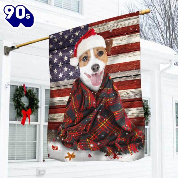 Jack Russell Terrier Dog Christmas Flag  Decorate For Christmas