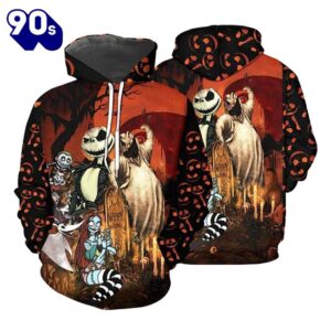 Merry Christmas  Jack Sally Oogie Boogie Happy Halloween Hoodie