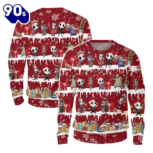 Merry Christmas Jack Sally Oogie Boogie Ugly Sweater