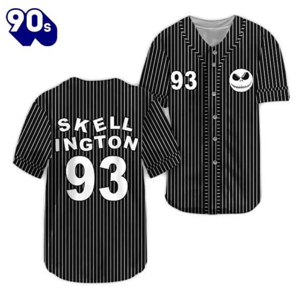 Jack Skellington 93 Baseball Jersey  Gift For Fans