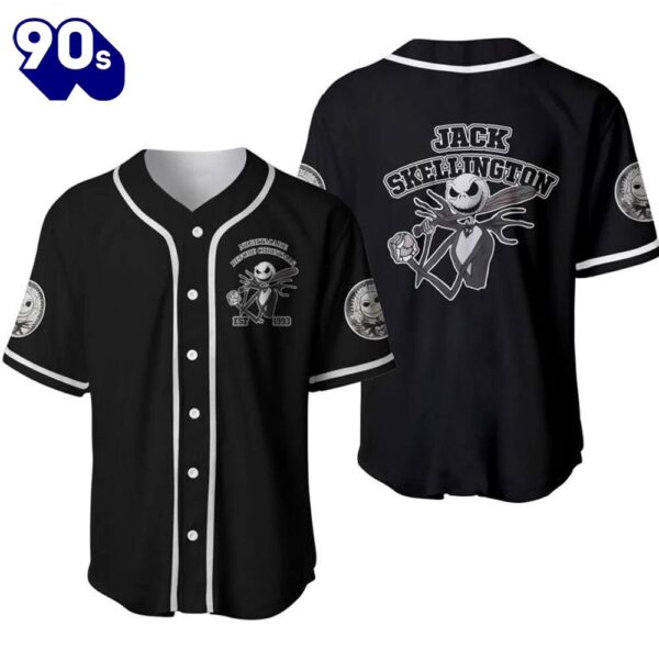 Jack Skellington Baseball Jersey  Gift For Fans