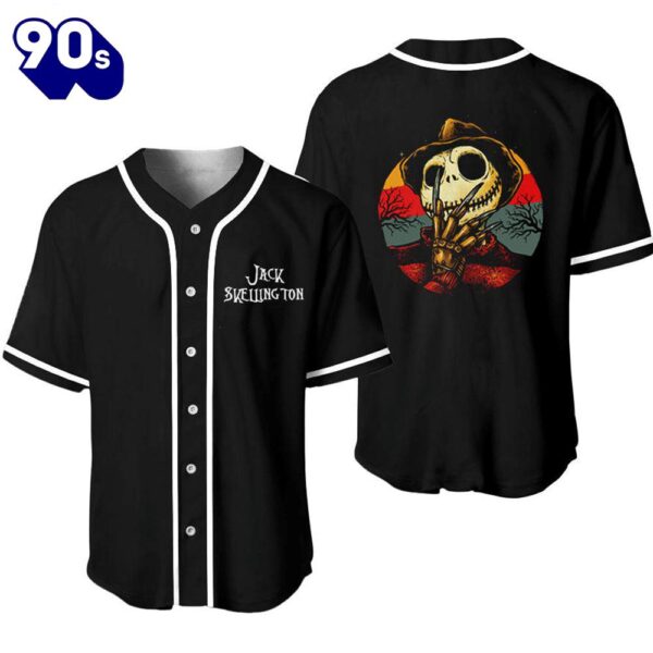 Jack Skellington Darkness Baseball Jersey  Gift For Fans