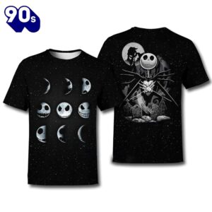 Merry Christmas  Jack Skellington Emotional Moon T-shirt & Sweatshirt