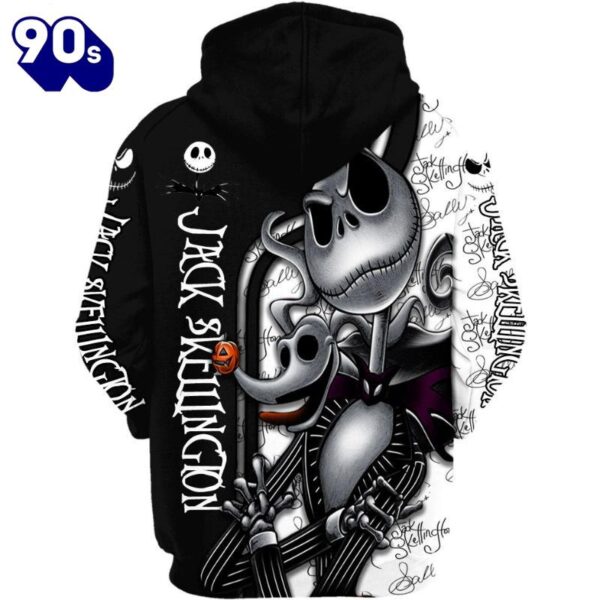 Jack Skellington Graphic Hoodie And Leggings Set