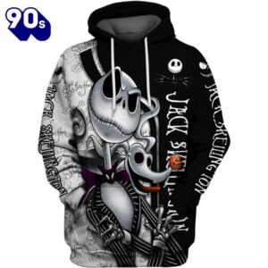 Jack Skellington Graphic Hoodie And Leggings Set