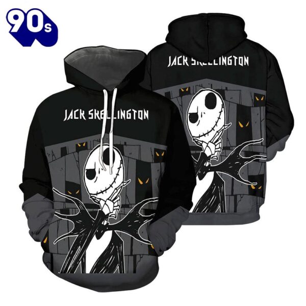 Jack Skellington Hoodie 3D All Over Printed Shirts For Men And Women