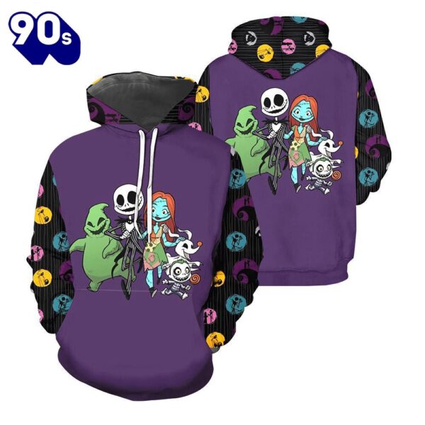 Jack Skellington Hoodie 3D All Over Printed Shirts For Men  Women