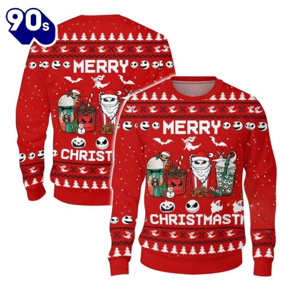 Merry Christmas Jack Skellington Merry Christmas Ugly Sweater