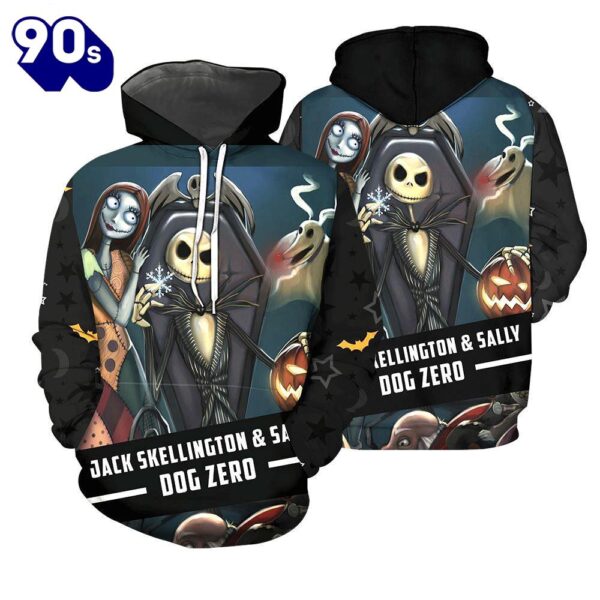 Jack Skellington Movies Hoodie 3D All Over Printed