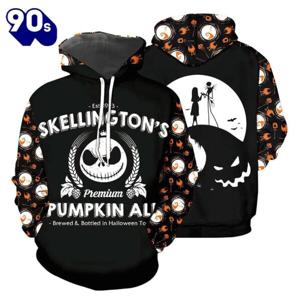 Jack Skellington Pumpkin All Over Printed Shirts For Men And Women