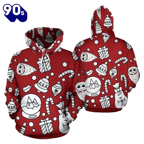 Merry Christmas  Jack Skellington Santa Christmas Hoodie