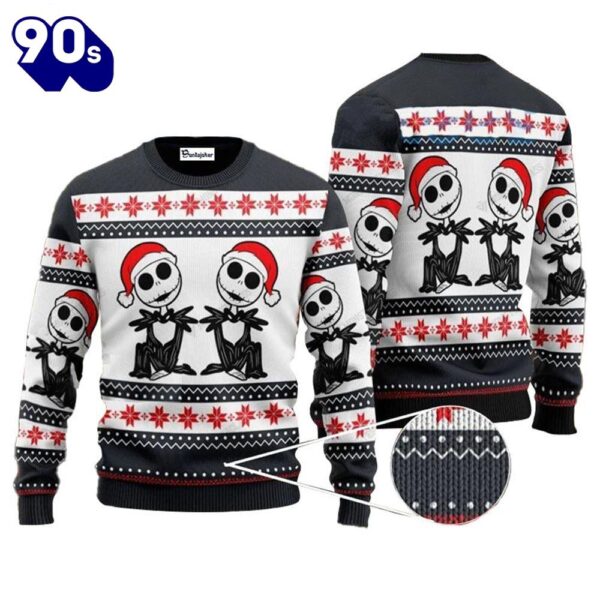 Merry Christmas Jack Skellington Santa Ugly Sweater