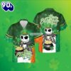 Jack Skellington Shamrock St Patrick Green Ladies Hawaiian Shirts 2025