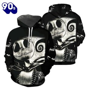 Jack Skellington Skull Hoodie 3D…