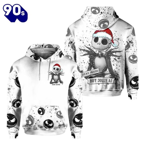 Merry Christmas  Jack Skellington Snow Christmas Hoodie