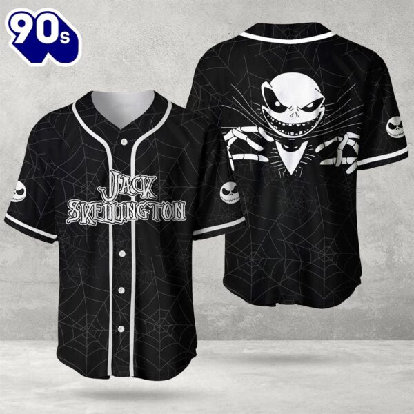 Jack Skellington Spider Baseball Jersey  Gift For Fans