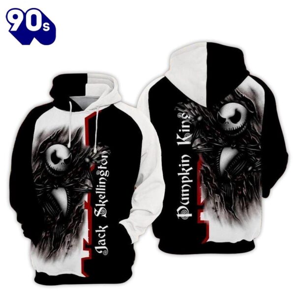 Merry Christmas  Jack Skellington Spooky Scary Hoodie