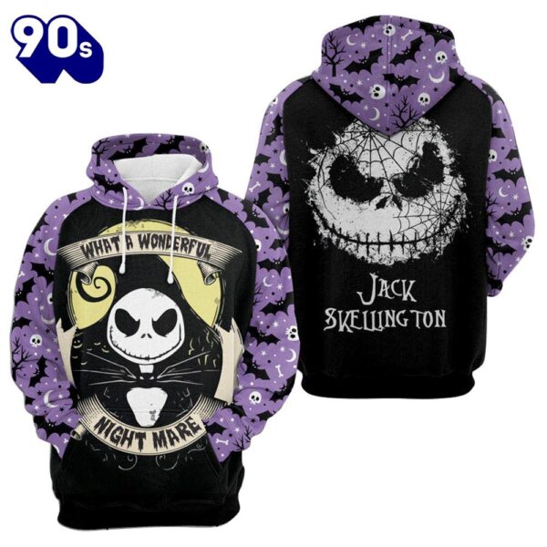 Merry Christmas  Jack Skellington What A Wonderful NightMare Hoodie