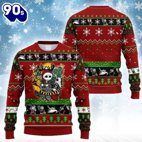 Merry Christmas Jack Skellington’s Christmas Plan Ugly Sweater