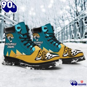 Jacksonville Jaguars All Season Boots Casual Shoes Vegan Leather Custom Boot Shoes