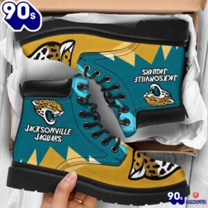 Jacksonville Jaguars All Season Boots Casual Shoes Vegan Leather Custom Boot Shoes