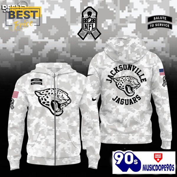 Jacksonville Jaguars Camo 2024 Salute to Service Hoodie, Jogger, Cap