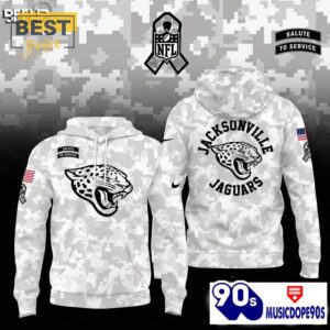 Jacksonville Jaguars Camo 2024 Salute to Service Hoodie, Jogger, Cap