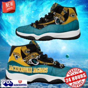 Jacksonville Jaguars NFL Air Jordan 11 Sneakers Shoes Gift For Fans