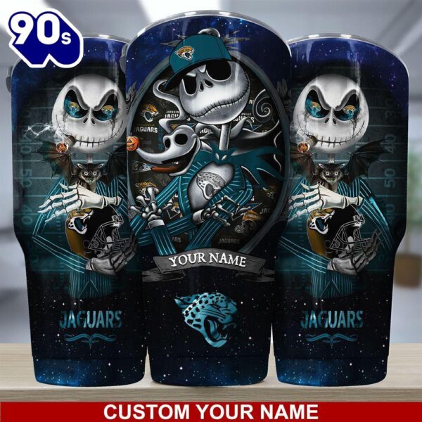 Jacksonville Jaguars NFL-Custom Tumbler Jack The Nightmare Before Christmas