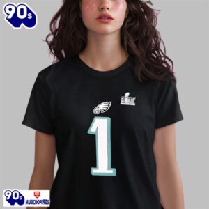 Jalen Hurts Eagles Super Bowl LIX Number One Shirt