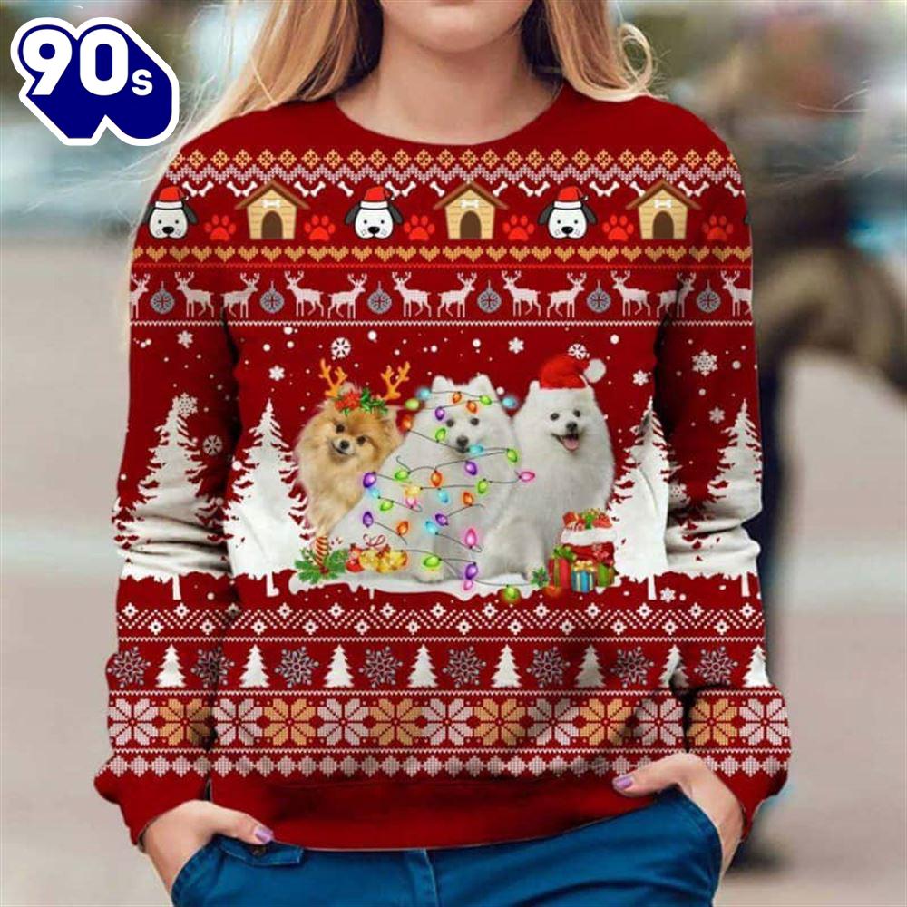 Japanese Spitz Ugly Premium Sweater Japanese Spitz Ugly Premium Sweater