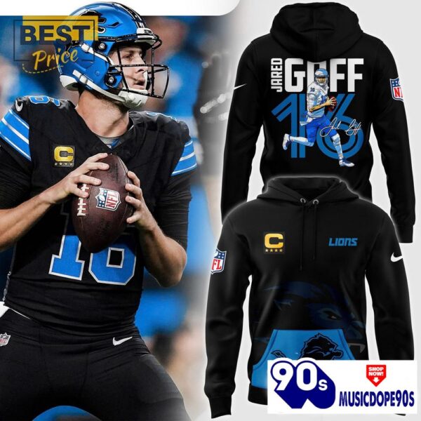 Jared Goff Detroit Lions Alternate Helmet Hoodie, Jogger, Cap