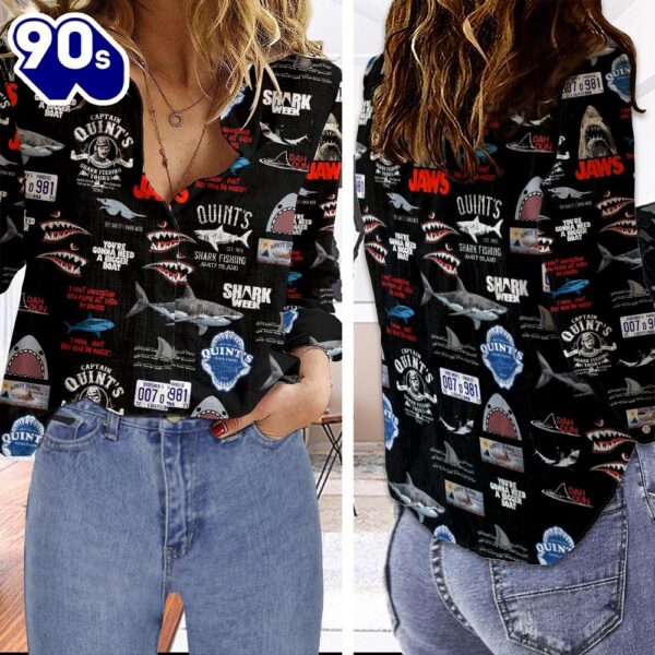 Jaws  Music 2025 3D Women’s Casual Shirt