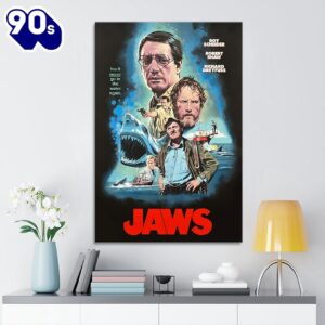 Jaws Rectangle Canvas With Inner…
