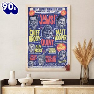 Jaws Rectangle Canvas With Inner…
